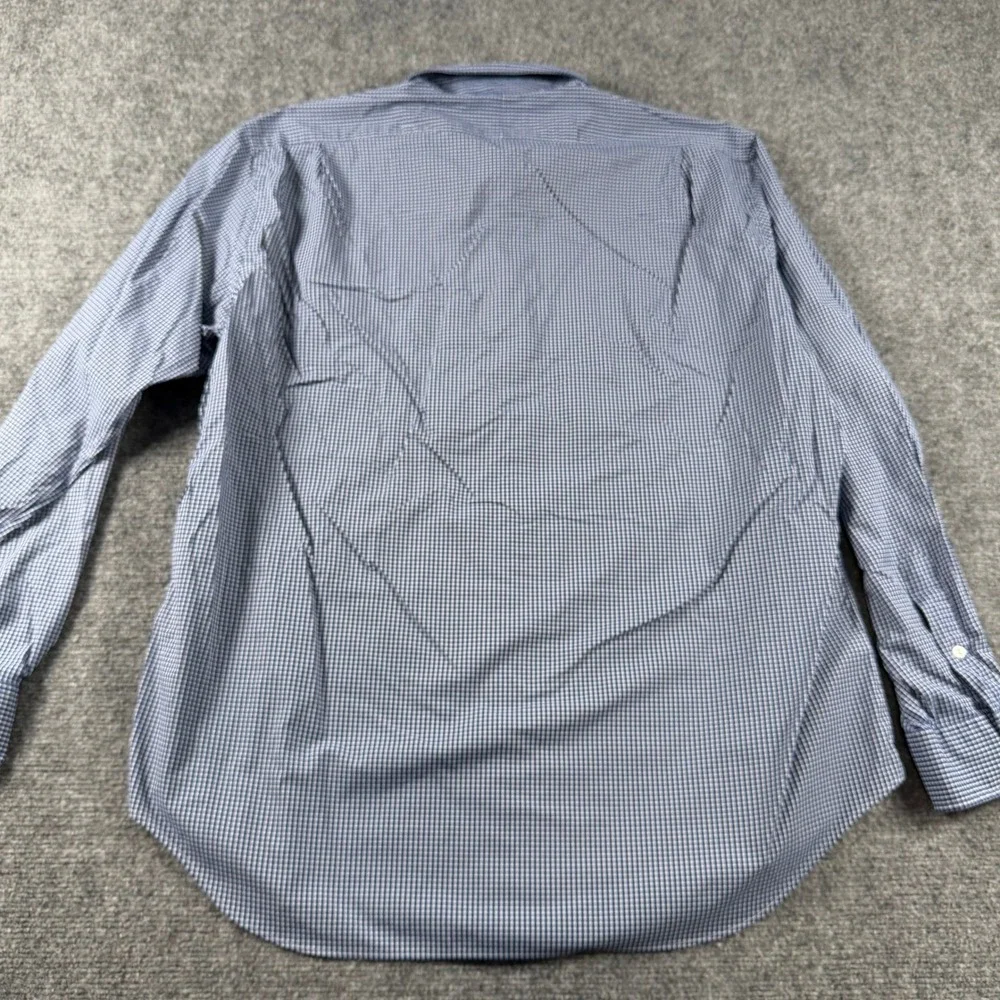 Polo Ralph Lauren Button Shirt Mens XXL Blue Gingham Performance Long Sleeve